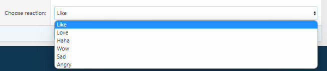 Choose reaction in widget options.jpg